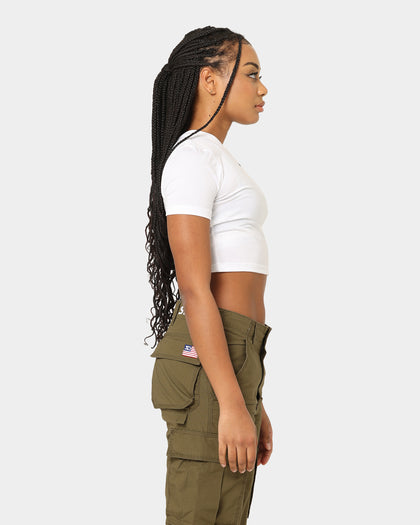 Nike Women's Sportswear Essential Crop T-Shirt White/Black