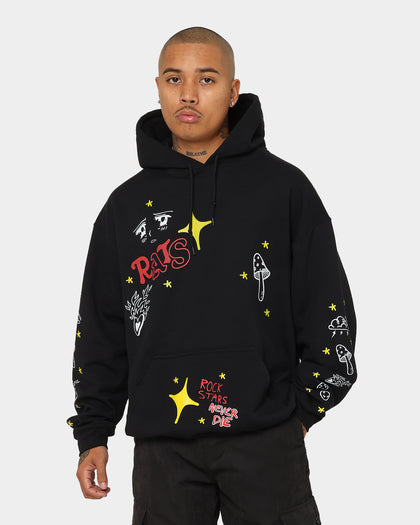 Rats Get Fat Sinners Hoodie Black