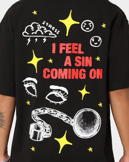 Rats Get Fat Sinners T-Shirt Black