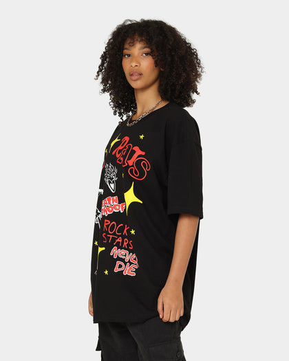 Rats Get Fat Sinners T-Shirt Black