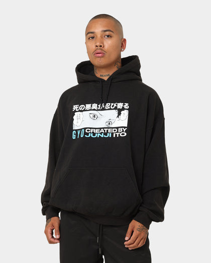 Goat Crew X Gyo Gyo Vintage Hoodie Washed Black