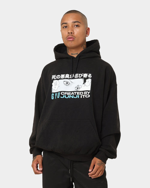 Goat Crew X Gyo Gyo Vintage Hoodie Washed Black