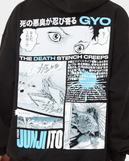 Goat Crew X Gyo Gyo Vintage Hoodie Washed Black