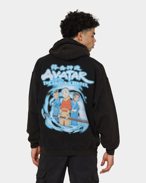 Goat Crew X Avatar: Gaang Vintage Hoodie Washed Black