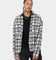 MNML Raw Edge Flannel Shirt Grey/White