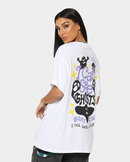 Goat Crew I Can See Ghosts All Over Print T-Shirt White