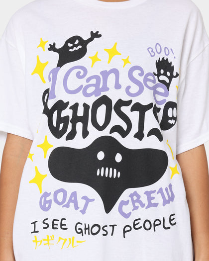 Goat Crew I Can See Ghosts All Over Print T-Shirt White