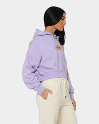 Stussy Women's Globe Hoodie Lavender