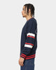 Champion Collegiate Heritage Split Crewneck Navy