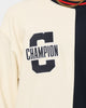 Champion Collegiate Heritage Split Crewneck Navy
