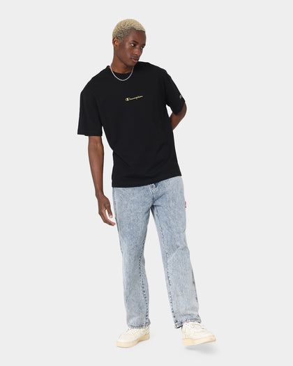 Champion Heritage New Script T-Shirt Black/Gold