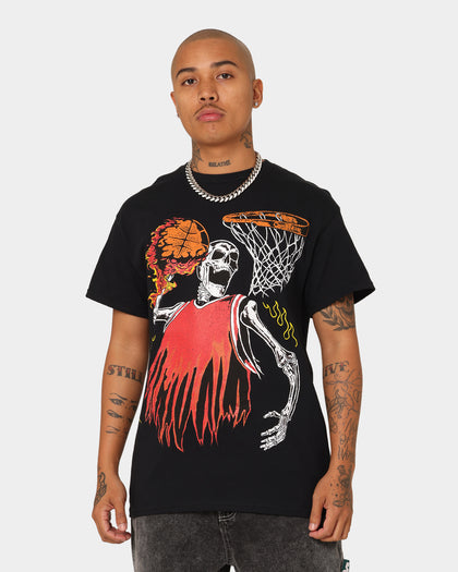 Goat Crew Playoff Skeleton T-Shirt Black/Red