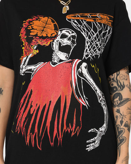 Goat Crew Playoff Skeleton T-Shirt Black/Red