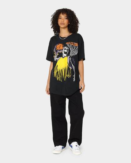 Goat Crew Playoff Skeleton T-Shirt Black/Yellow