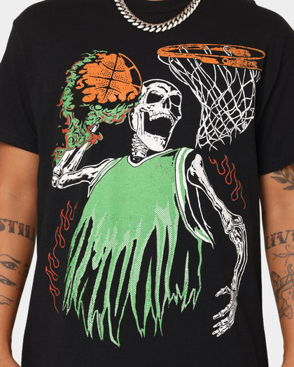 Goat Crew Playoff Skeleton T-Shirt Black/Green