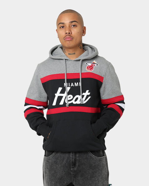 Mitchell Ness Miami Heat Head Coach Hoodie Black Culture Kings NZ
