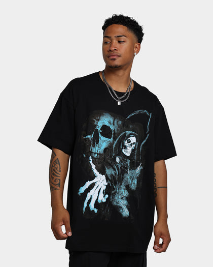 Rats Get Fat Fear The Reaper T-Shirt Black/Blue