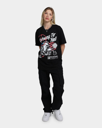 Rats Get Fat Highway To Hell T-Shirt Black