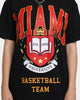 Goat Crew University Of Miami Basketball T-Shirt Black