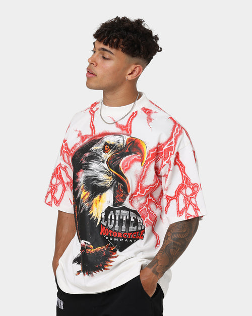 Loiter Lightning Eagle T-Shirt Charcoal