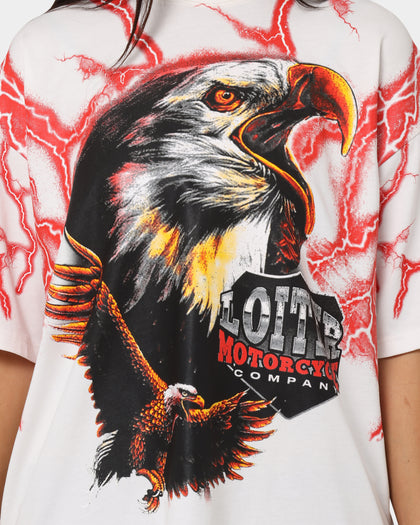 Loiter Lightning Eagle T-Shirt Charcoal