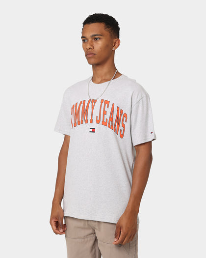 Tommy Jeans TJM Classic Collegiate T-Shirt Silver Grey Heather