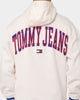 Tommy Jeans TJM Relaxed Collegiate Hoodie Ancient White