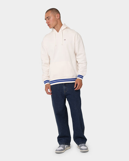 Tommy Jeans TJM Relaxed Collegiate Hoodie Ancient White