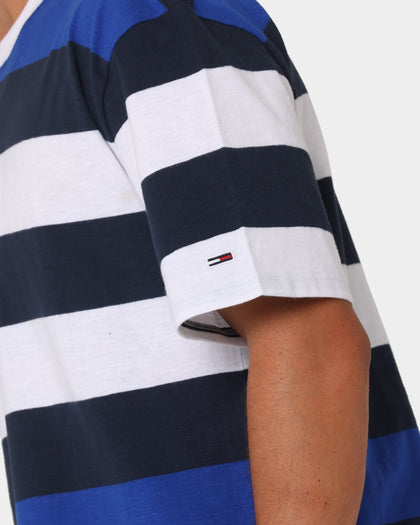 Tommy Jeans TJM Skater Serif Stripe T-Shirt Twilight Navy
