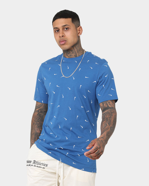 Nike Nike Sportswear Club All-Over Print T-Shirt Dark Marina Blue