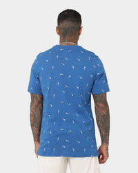 Nike Nike Sportswear Club All-Over Print T-Shirt Dark Marina Blue