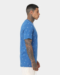 Nike Nike Sportswear Club All-Over Print T-Shirt Dark Marina Blue