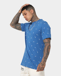 Nike Nike Sportswear Club All-Over Print T-Shirt Dark Marina Blue