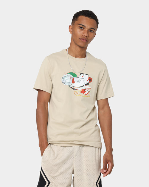 Jordan Flight Artist Series Graphic T-Shirt Rattan/White