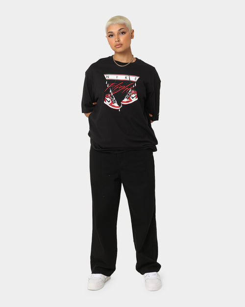 Jordan Women's Jordan Flight Shoe Graphic T-Shirt Black/Varsity Red