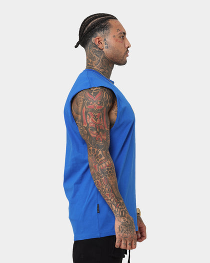 Saint Morta Graveyard Oversized Muscle T-Shirt Royal/Gold