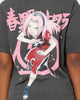 Goat Crew X Naruto Sakura CLR T-Shirt Charcoal
