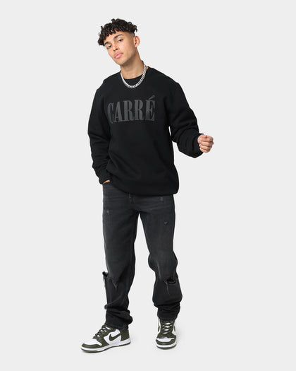 Carre Etoiles Premium Crewneck Black