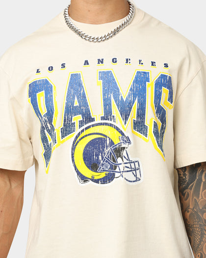 Majestic Athletic Los Angeles Rams Helmet Arch T-Shirt Sand