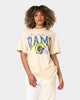 Majestic Athletic Los Angeles Rams Helmet Arch T-Shirt Sand