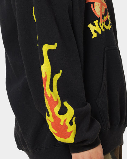 Goat Crew All Over No Cap Vintage Hoodie Black Wash