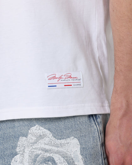 Carré X Marilyn Monroe Red Lips T-Shirt White