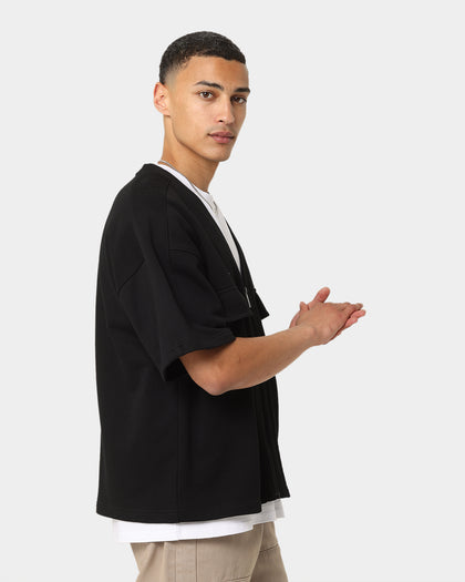 Carré Home Base Zip Up T-Shirt Black