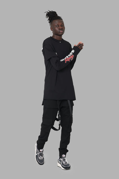DXXMLife L-5 DXXM Racing Long Sleeve T-Shirt Black