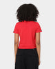 Crooks & Castles Women's Collar Logo Crop T-Shirt Red
