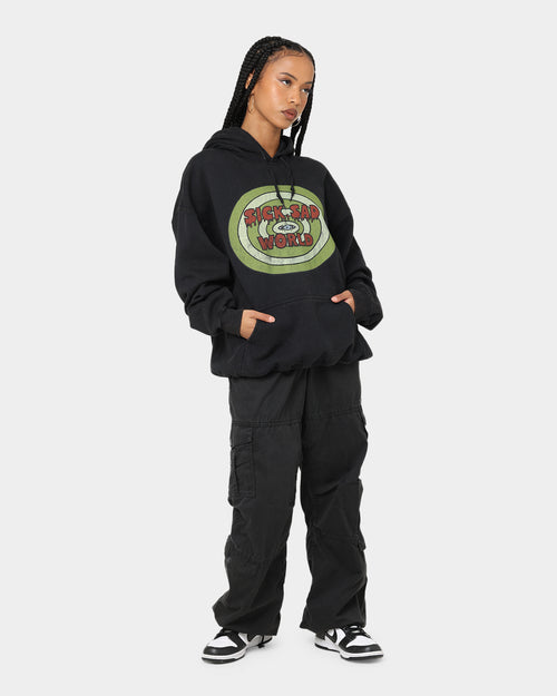 American Thrift X Daria Sick Sad World Vintage Hoodie Black Wash