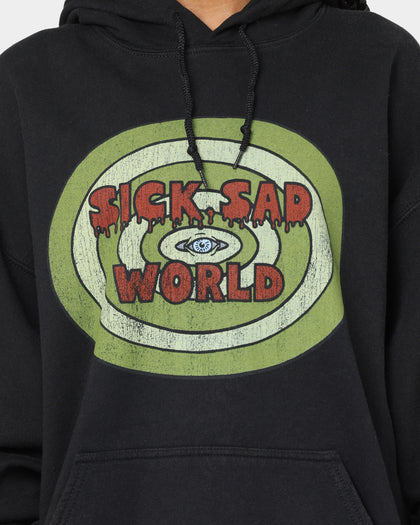 American Thrift X Daria Sick Sad World Vintage Hoodie Black Wash