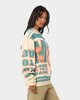 Mitchell & Ness Women's Miami Dolphins League Crewneck Stone/Teal