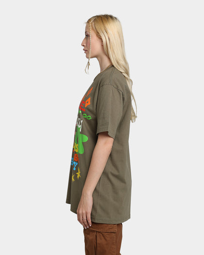 Goat Crew Reasons To Be Happy T-Shirt Military