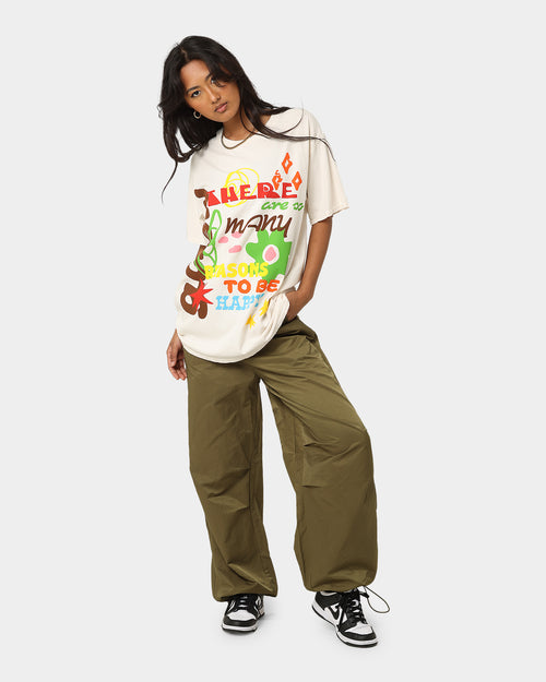 Goat Crew Reasons To Be Happy T-Shirt Off White